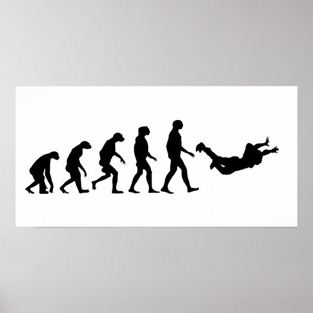 Evolution des Skydiving Poster (Vorne)
