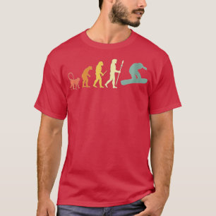 Evolution des Snowboardens von Frauen T-Shirt