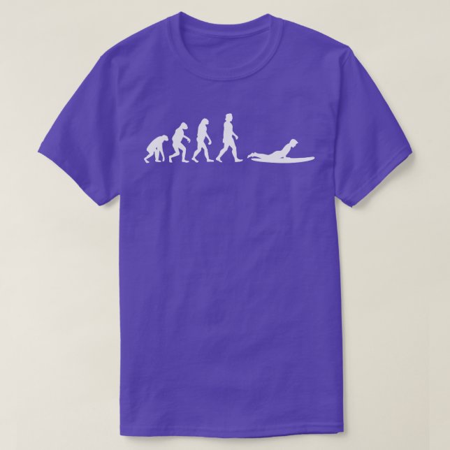Evolution des Surfens T-Shirt (Design vorne)