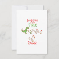 Evolution des T-Rex RAWR! Funny Dino Chicken