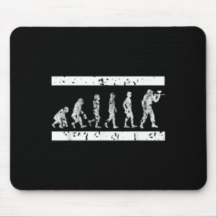 Evolution des taktischen Spiels Paintball Player S Mousepad