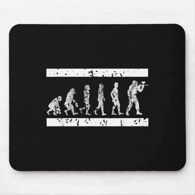 Evolution des taktischen Spiels Paintball Player S Mousepad (Vorne)