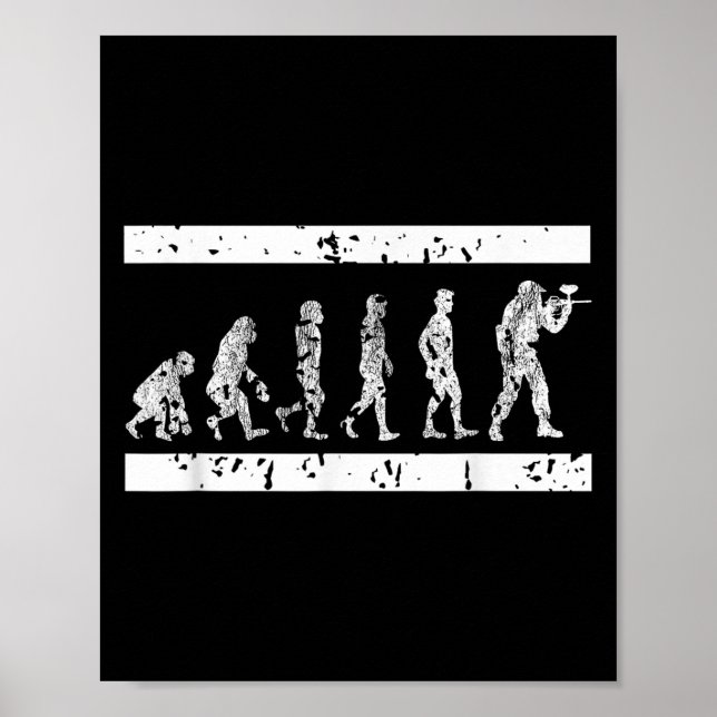 Evolution des taktischen Spiels Paintball Player S Poster (Vorne)