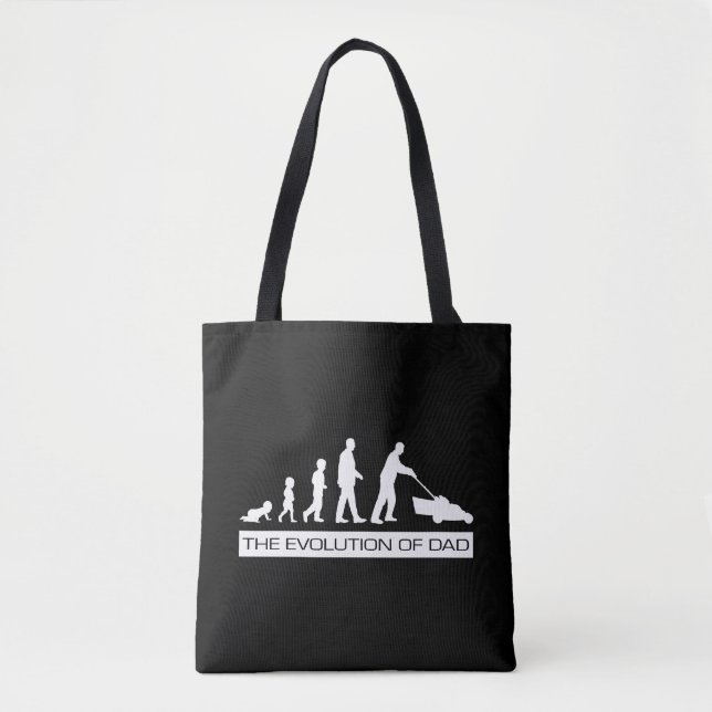 Evolution des Vaters - Ein Geschenk für den Vater Tasche (Vorderseite)