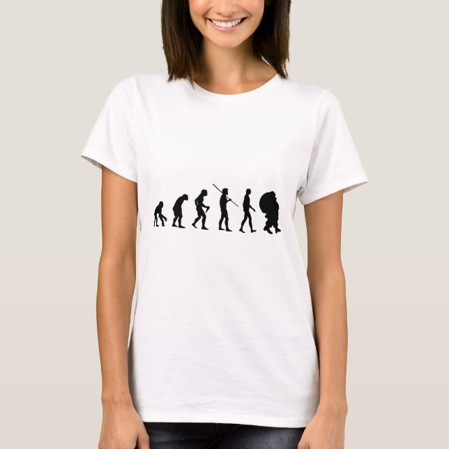 Evolution des Weihnachtsmannes T-Shirt (Vorderseite)