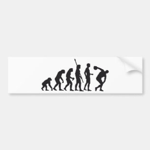 evolution discus thrower autoaufkleber
