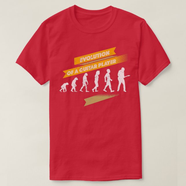Evolution einer Gift-ID für Gitarrenspieler T-Shirt (Design vorne)