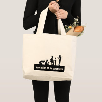 "Evolution eines Apostats" Tote Bag Jumbo Stoffbeutel