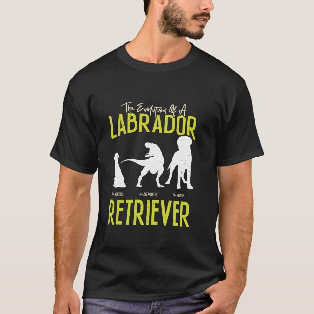 EVOLUTION EINES ARBEITSRETRIEVERS T-Shirt (Vorderseite)