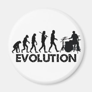 Evolution eines Drummers Magnet