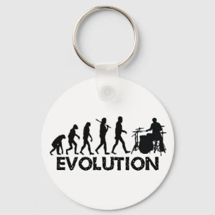 Evolution eines Drummers Schlüsselanhänger