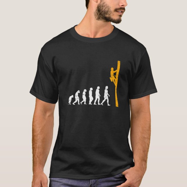 Evolution eines Elektroingenieurs von Lineman für  T-Shirt (Vorderseite)