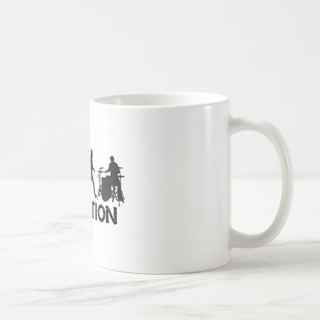 Evolution eines Schlagzeugers Kaffeetasse (Rechts)