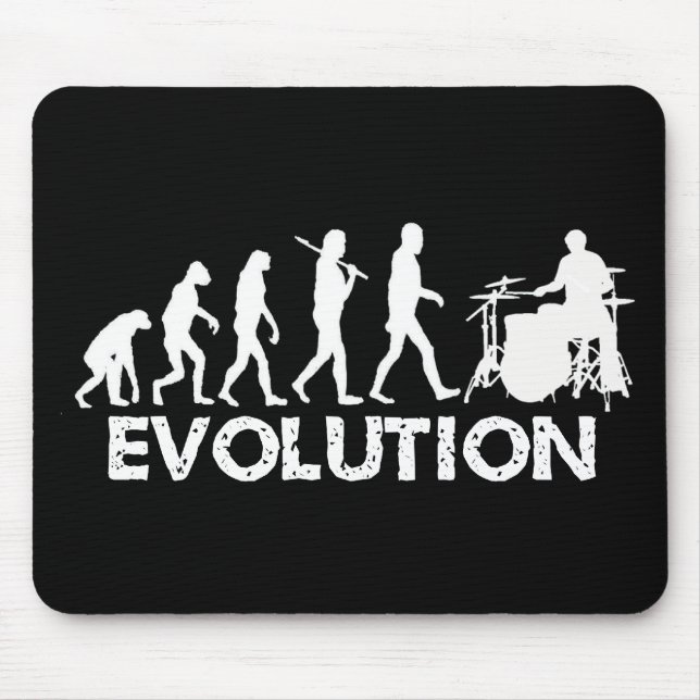 Evolution eines Schlagzeugers Mousepad (Vorne)