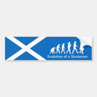 Evolution eines Scotsman-Autoaufklebers