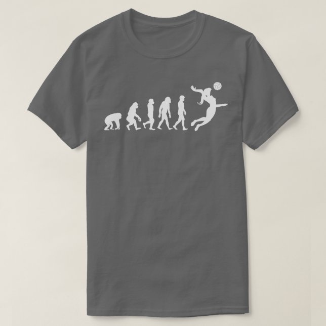 Evolution eines Volleyballspielers 1 T-Shirt (Design vorne)