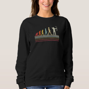 Evolution Ente Türkei Hirsche Jagd Retro Sweatshirt