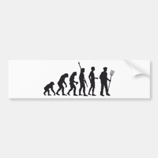 evolution farmer autoaufkleber