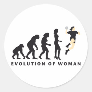 evolution female handball runder aufkleber
