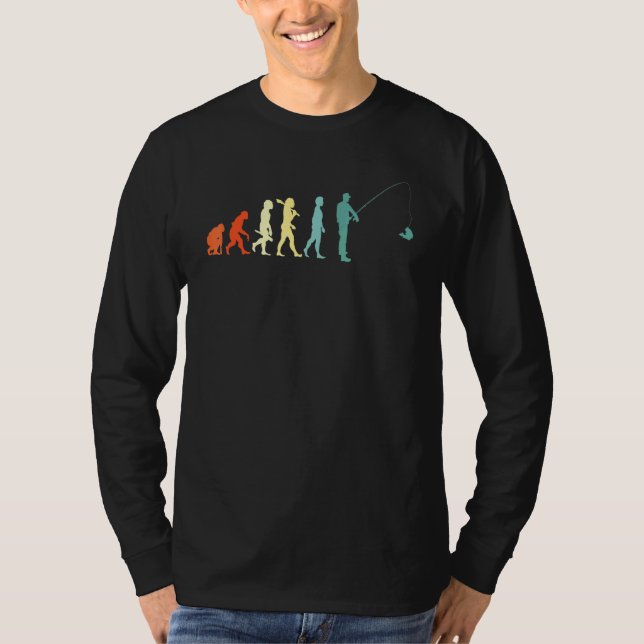 Evolution Fischerei Fischfang T-Shirt (Vorderseite)