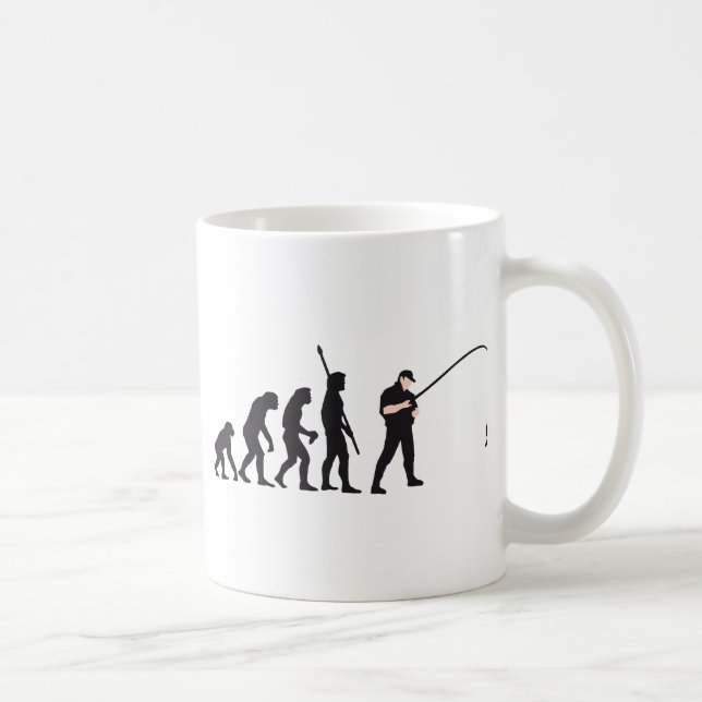 evolution fishing kaffeetasse (Rechts)