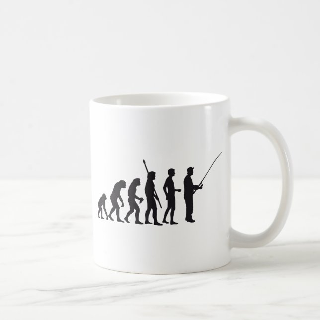 evolution fishing kaffeetasse (Rechts)