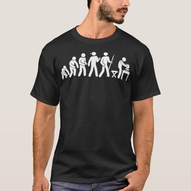 Evolution Funny Pottery T-Shirt (Vorderseite)