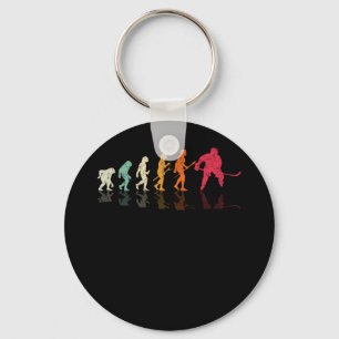 Evolution für den Eishockey-Retro-Spieler Schlüsselanhänger