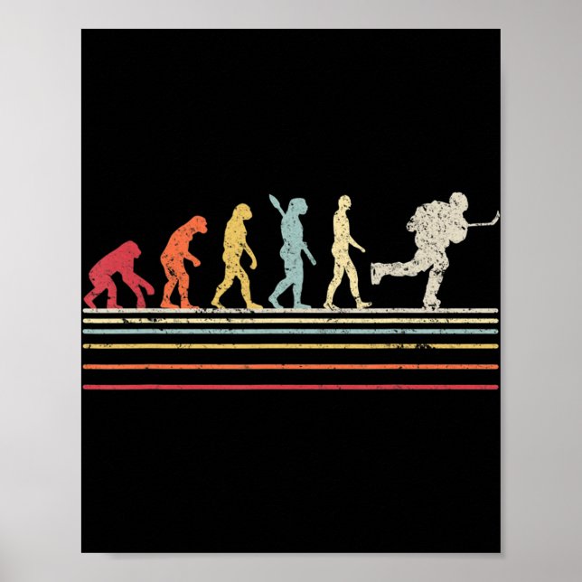 Evolution für den Eishockeyspieler Poster (Vorne)