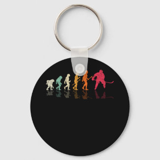 Evolution für den Eishockeyspieler Schlüsselanhänger