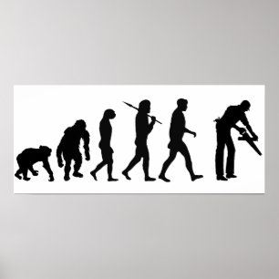 Evolution für die Erstellung von Sets für Holzbaue Poster