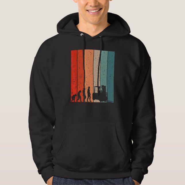 Evolution Gabelstapler-Evolution Hoodie (Vorderseite)