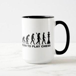Evolution geboren, Schach zu spielen Tasse