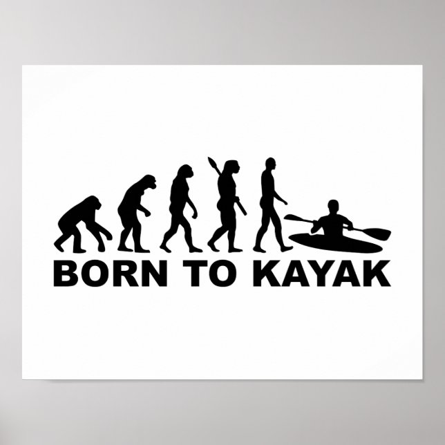 Evolution geboren zu Kayak Poster (Vorne)