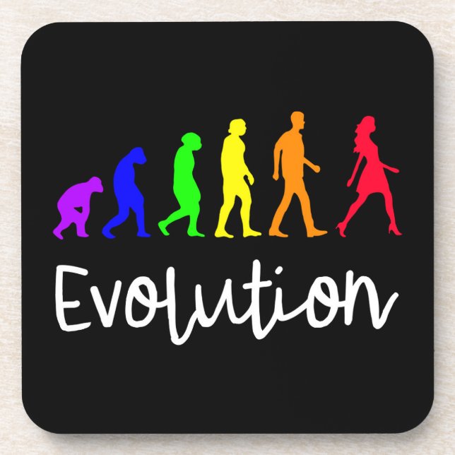 Evolution Getränkeuntersetzer (Vorderseite)