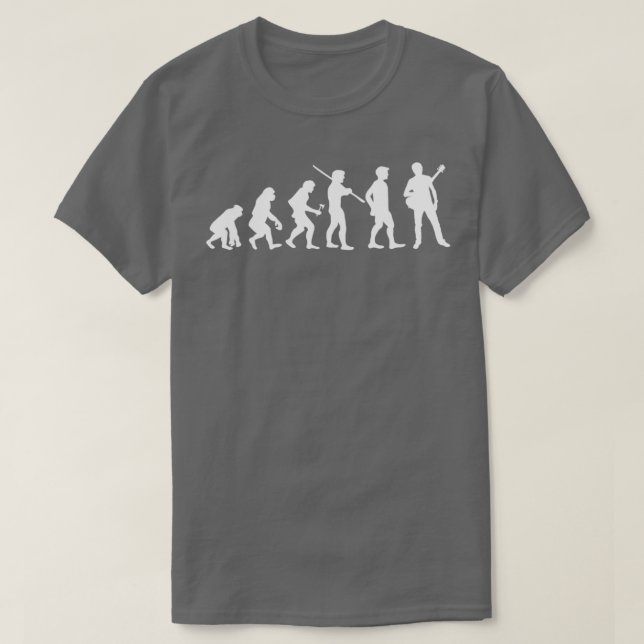 Evolution Gitarre Musiker 1 T-Shirt (Design vorne)