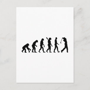 Evolution Golf Player Postkarte