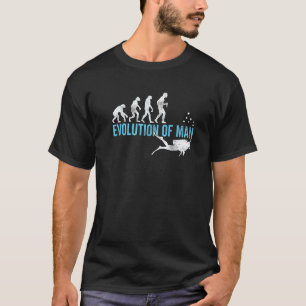 Evolution Grafik Taucher Tauchen Apnoe-Taucher S T-Shirt