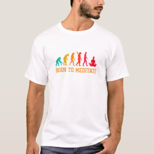 Evolution Grafische Meditation Meditation Entspann T-Shirt