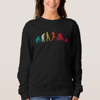Evolution Grafischer Triathlon-Laufbiker Sweatshirt