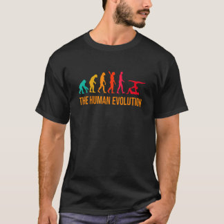 Evolution Graphic Gymnast Gymnastik Acrobat Acrob T-Shirt