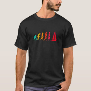 Evolution Graphic Sailboat Kapitän Sailing Sea Boa T-Shirt