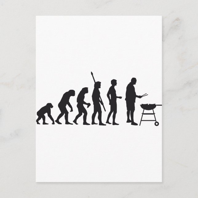 Evolution Grill Postkarte (Vorderseite)