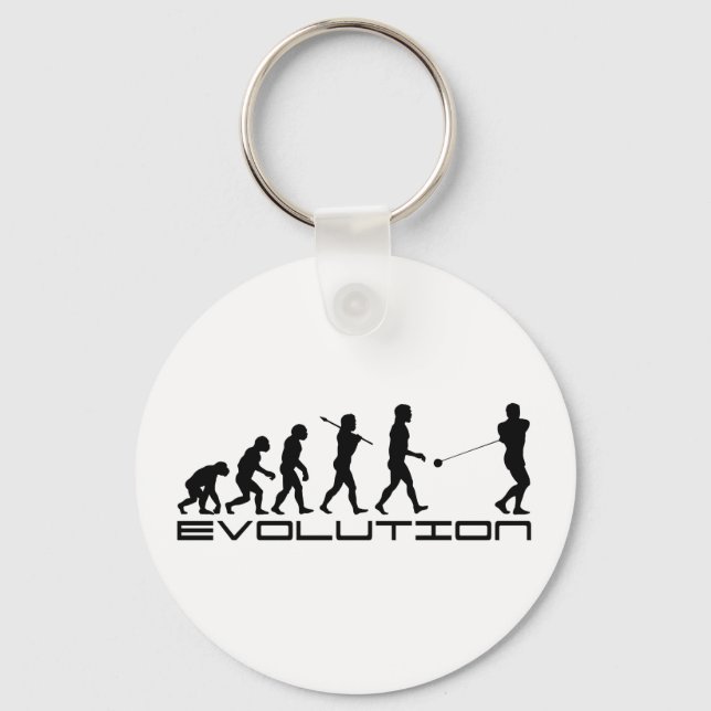 Evolution Hammer Throw Schlüsselanhänger (Vorderseite)