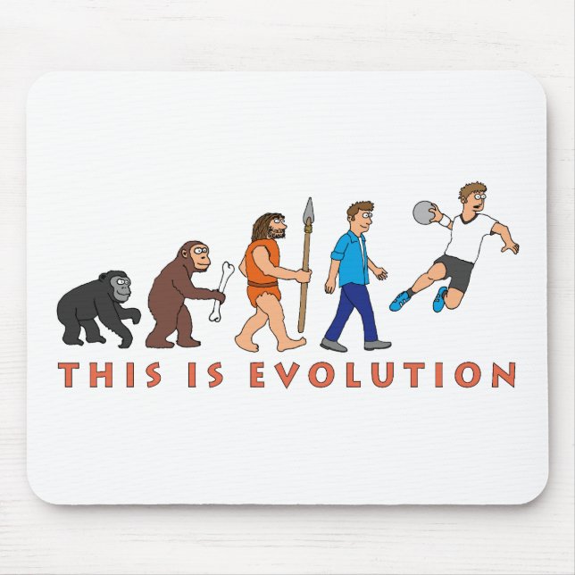 Evolution Handball Comic Style Mousepad (Vorne)