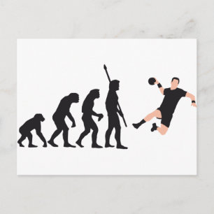 Evolution Handball Postkarte
