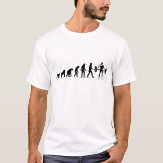 Évolution humaine : T-shirt de poussoir de poids