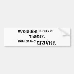 Evolution ist nur eine Theorie Autoaufkleber