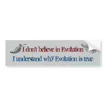 Evolution ist wahrer Autoaufkleber