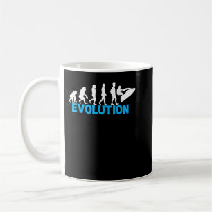 Evolution Jet Ski Funny Water Sportboot Geschenk Kaffeetasse